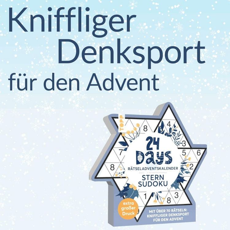Produktbild: 24 DAYS R&Auml;TSELADVENTSKALENDER &ndash; Sternsudoku