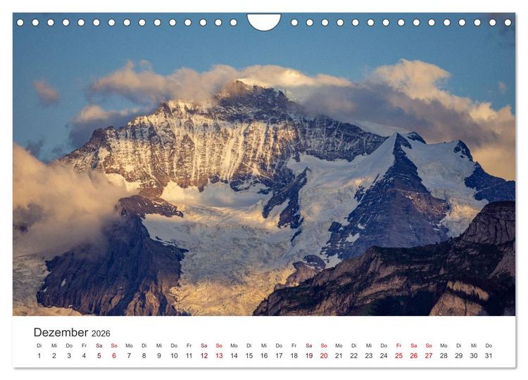 Produktbild: Berner Oberland - Bergwelten (Wandkalender 2026 DIN A4 quer), CALVENDO Monatskalender