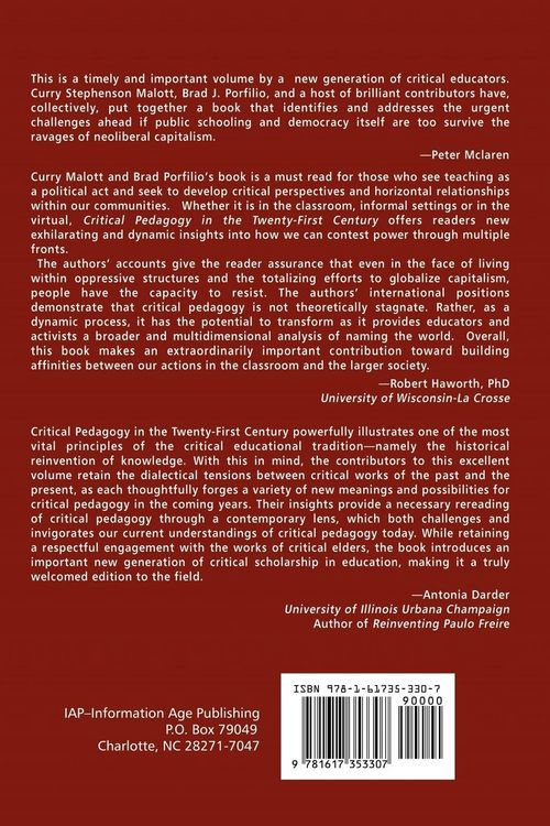 Produktbild: Critical Pedagogy in the Twenty-First Century