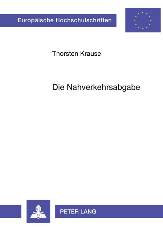 Produktbild: Die Nahverkehrsabgabe