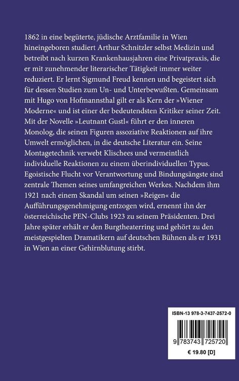 Produktbild: Leutnant Gustl / Fr&auml;ulein Else / Traumnovelle