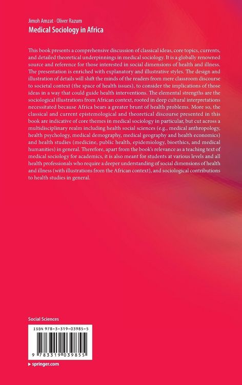 Produktbild: Medical Sociology in Africa