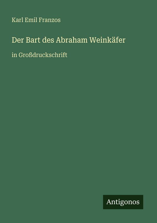 Produktbild: Der Bart des Abraham Weink&auml;fer