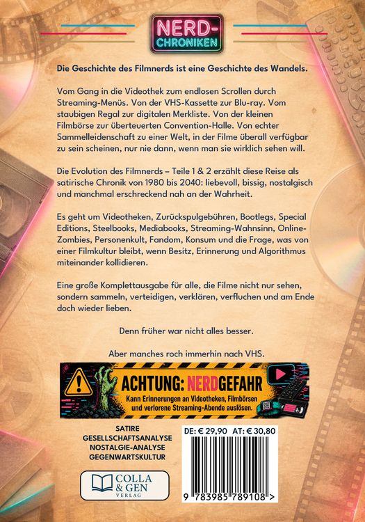 Produktbild: Die Evolution des Filmnerds &ndash; Vom VHS-Krieger zum Streaming-Zombie 1 + 2 (Complete Edition)