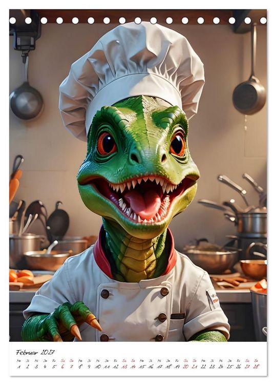 Produktbild: Arbeitswelt der Dinosaurier (Tischkalender 2027 DIN A5 hoch), CALVENDO Monatskalender