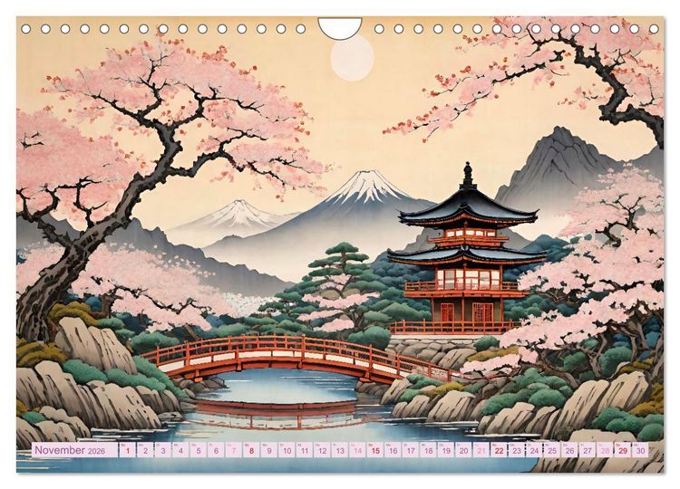 Produktbild: Hanami in Japan (Wandkalender 2026 DIN A4 quer), CALVENDO Monatskalender