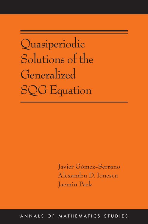 Produktbild: Quasiperiodic Solutions of the Generalized SQG Equation