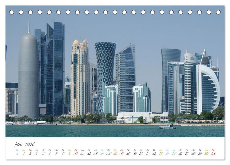 Produktbild: Doha, die arabische Welt im Aufbruch (Tischkalender 2026 DIN A5 quer), CALVENDO Monatskalender