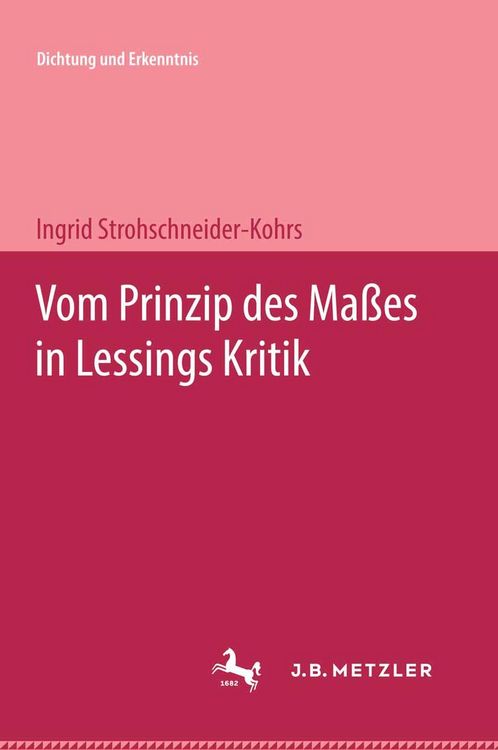 Produktbild: Vom Prinzip des Ma&szlig;es in Lessings Kritik