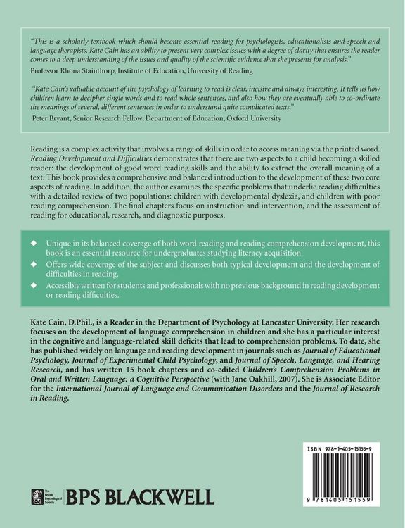 Produktbild: Reading Development and Diffic