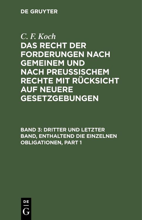 Produktbild: Dritter und letzter Band, enthaltend die einzelnen Obligationen