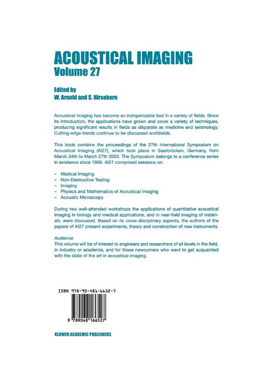 Produktbild: Acoustical Imaging