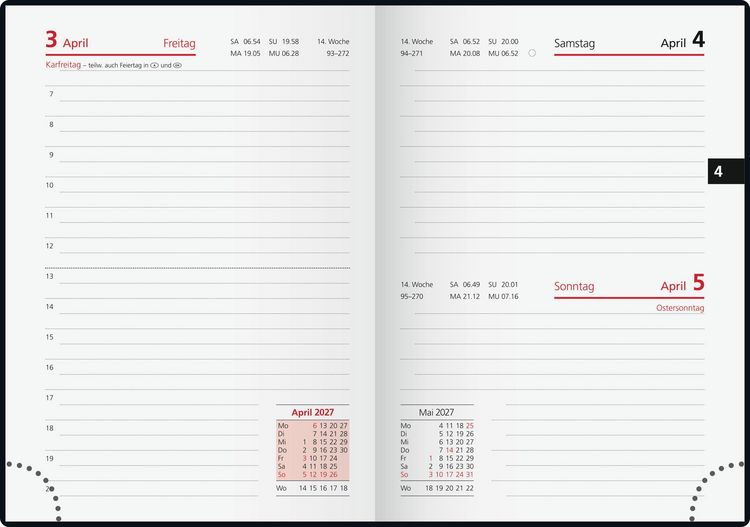 Produktbild: rido/id&eacute; 7018223027 Taschenkalender Mod. Technik III 2027 "Icecoffee" A6, Textil