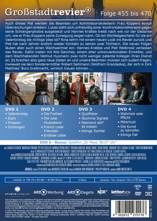 Produktbild: Gro&szlig;stadtrevier 30 - Folge 455 bis 470 (Staffel 34) [5 DVDs]