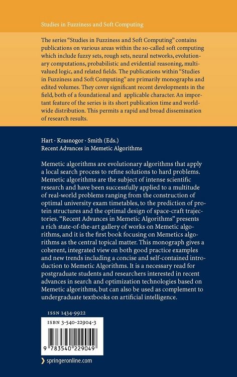 Produktbild: Recent Advances in Memetic Algorithms
