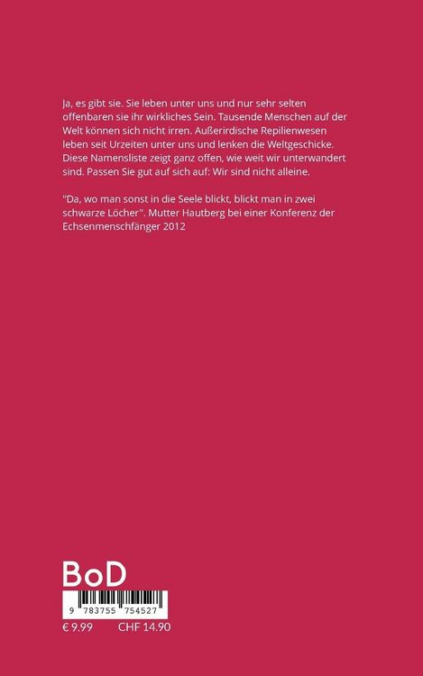 Produktbild: Enttarnte Reptiloide in Deutschland