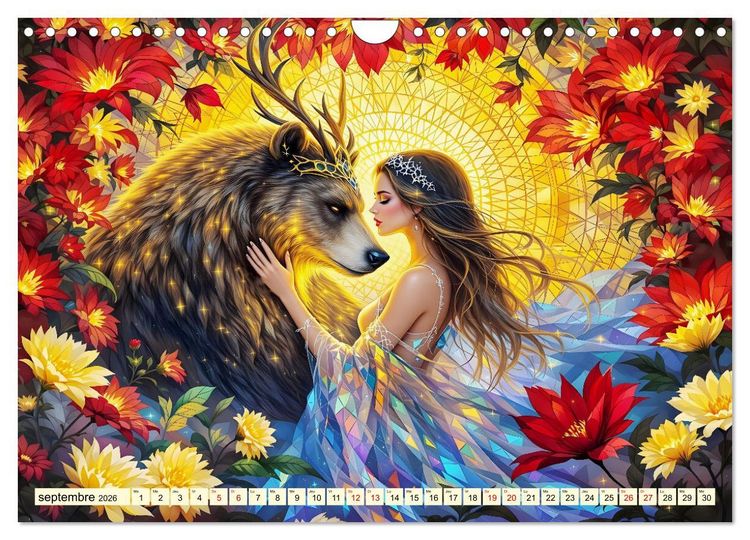 Produktbild: Des amiti&eacute;s touchantes (Calendrier mural 2026 DIN A4 vertical), CALVENDO calendrier mensuel