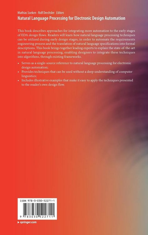 Produktbild: Natural Language Processing for Electronic Design Automation