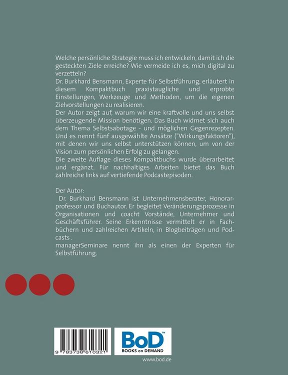 Produktbild: Von der Vision zum persönlichen Erfolg