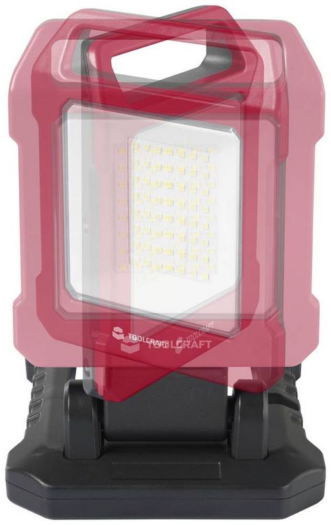 Produktbild: TOOLCRAFT LED-Baustrahler 20W (Schweizer Netzstecker) Naturwei&szlig; TO-7914468