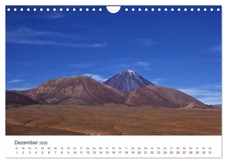 Produktbild: Vulkane - Die atemberaubendsten Motive der Feuerspucker. (Wandkalender 2026 DIN A4 quer), CALVENDO Monatskalender