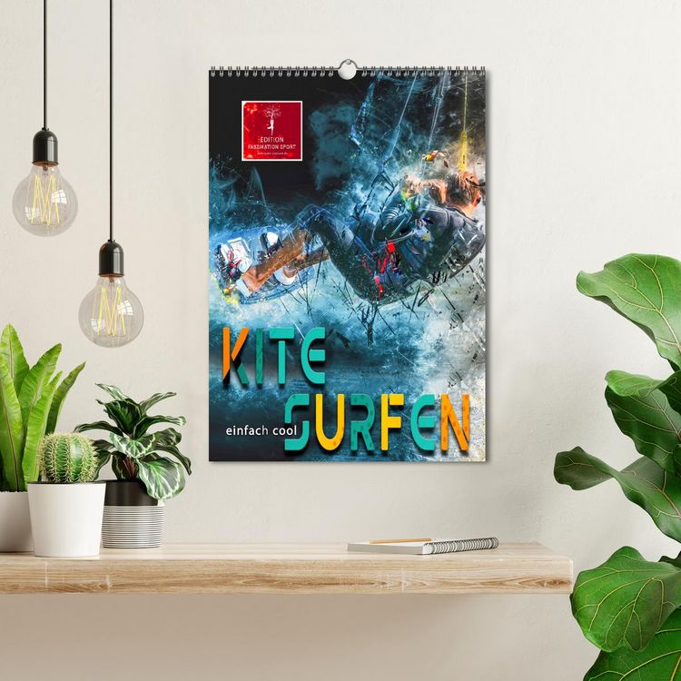 Produktbild: Kitesurfen - einfach cool (Wandkalender 2026 DIN A3 hoch), CALVENDO Monatskalender