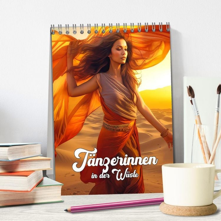 Produktbild: T&auml;nzerinnen in der W&uuml;ste (Tischkalender 2026 DIN A5 hoch), CALVENDO Monatskalender