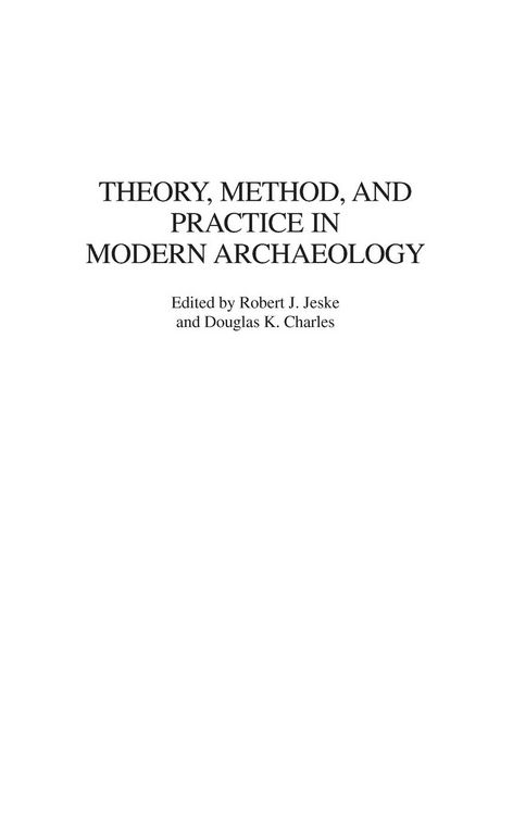 Produktbild: Theory, Method, and Practice in Modern Archaeology