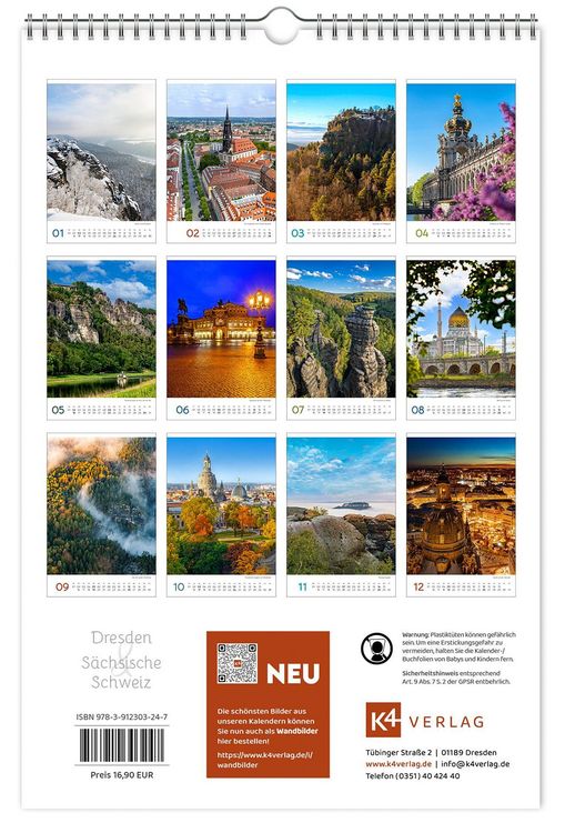 Produktbild: Kalender Dresden und S&auml;chsische Schweiz 2027