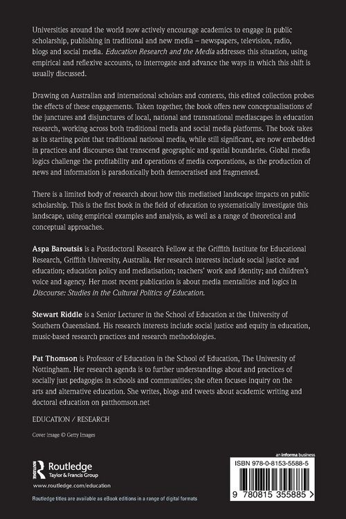 Produktbild: Education Research and the Media