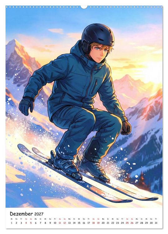 Produktbild: Level Up - Das Jahr der coolen Moves (Wandkalender 2027 DIN A2 hoch), CALVENDO Monatskalender