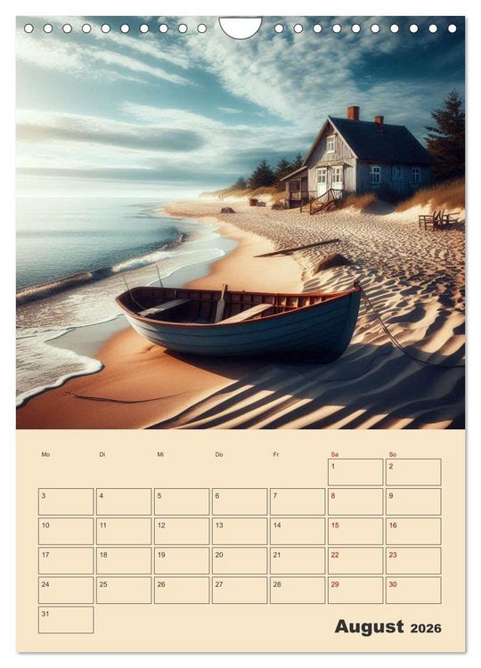 Produktbild: Fiktive Momente am Meer (Wandkalender 2026 DIN A4 hoch), CALVENDO Monatskalender