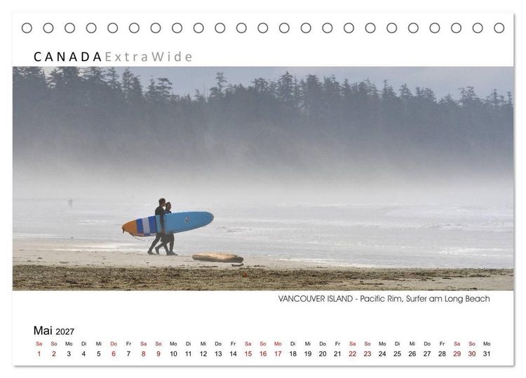 Produktbild: Vancouver Island Panoramabilder (Tischkalender 2027 DIN A5 quer), CALVENDO Monatskalender