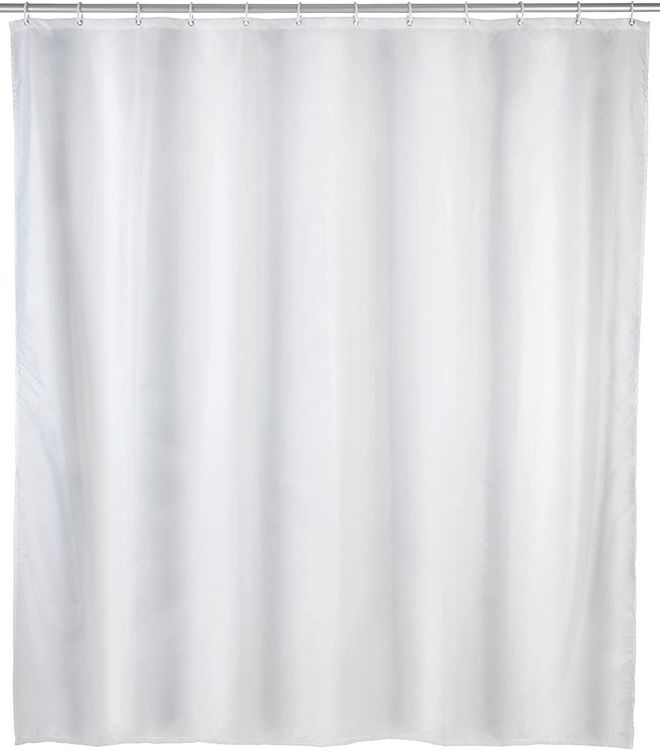 Produktbild: Anti-Schimmel Duschvorhang Uni White, Textil (Polyester), 120 x 200 cm, waschbar