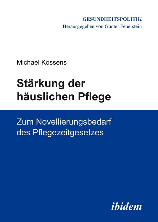 Produktbild: St&auml;rkung der h&auml;uslichen Pflege