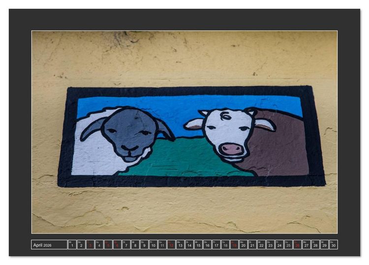 Produktbild: IRLAND - Insel der gl&uuml;cklichen Schafe (Tischkalender 2026 DIN A5 quer), CALVENDO Monatskalender