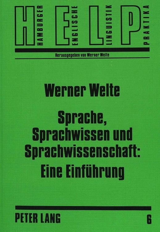 Produktbild: Sprache, Sprachwissen und Sprachwissenschaft: Eine Einf&uuml;hrung