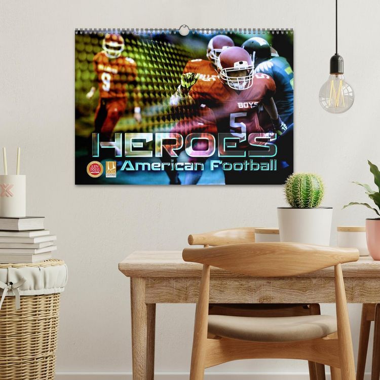Produktbild: HEROES - American Football (Wandkalender 2026 DIN A3 quer), CALVENDO Monatskalender
