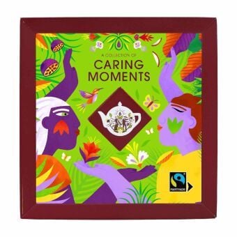 Produktbild: BIO Tee Kollektion "Caring Moments", Ayurveda Kr&auml;uter Tee Geschenk & Probierset, 4 Sorten, 32 Teebeutel