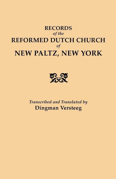 Produktbild: Records of the Reformed Dutch Church of New Paltz, New York