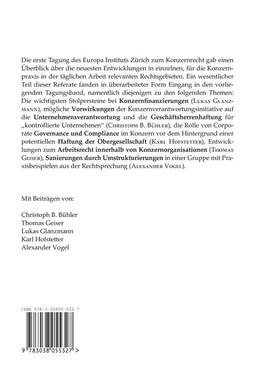 Produktbild: Aktuelle Herausforderungen und Entwicklungen des Konzernrechts