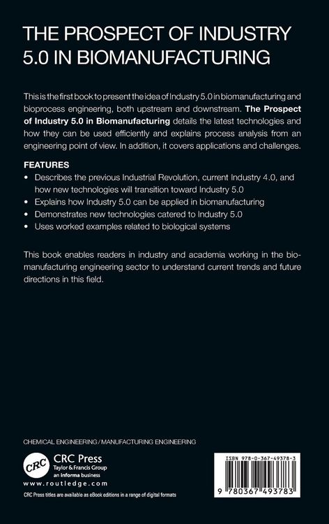 Produktbild: The Prospect of Industry 5.0 in Biomanufacturing