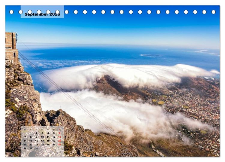Produktbild: S&uuml;dafrika &ndash; Kapstadt und Westkap (Tischkalender 2026 DIN A5 quer), CALVENDO Monatskalender