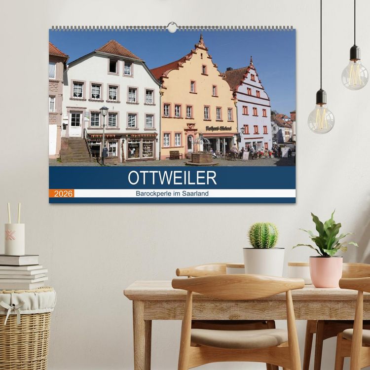 Produktbild: Ottweiler - Barockperle im Saarland (Wandkalender 2026 DIN A2 quer), CALVENDO Monatskalender