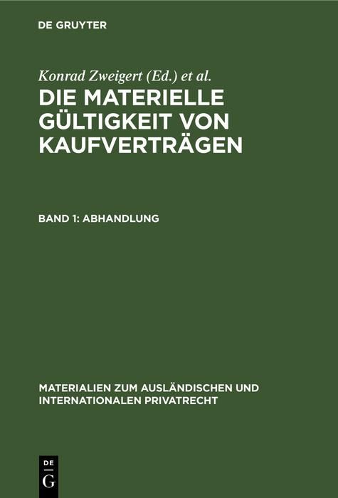 Produktbild: Abhandlung