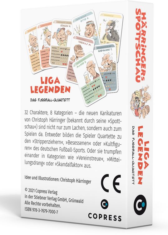Produktbild: H&auml;rringers Spottschau Liga Legenden. Das Fu&szlig;ball-Quartett.