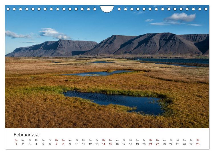 Produktbild: Landschaftstr&auml;ume in den Westfjorden (Wandkalender 2026 DIN A4 quer), CALVENDO Monatskalender