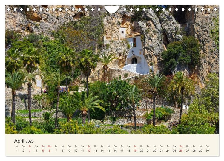 Produktbild: El Castell de Guadalest - In der Berglandschaft der Costa Blanca (Wandkalender 2026 DIN A4 quer), CALVENDO Monatskalender