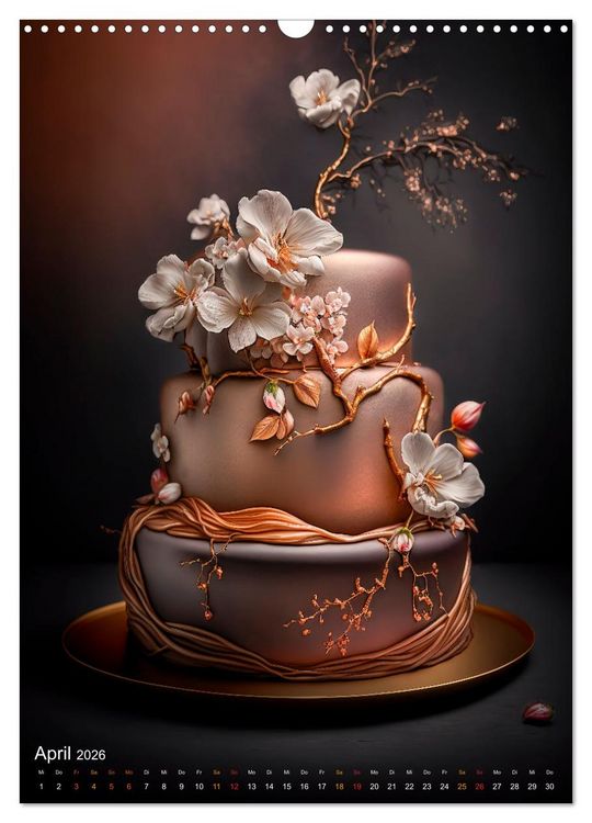Produktbild: Zur Hochzeit eine Torte (Wandkalender 2026 DIN A3 hoch), CALVENDO Monatskalender