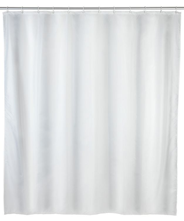 Produktbild: Anti-Schimmel Duschvorhang Uni White, Textil (Polyester), 120 x 200 cm, waschbar